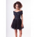 Krásné šaty s tylovou sukní SARAH černé
