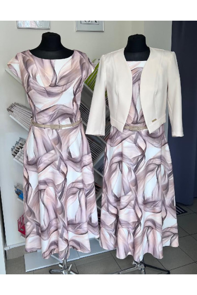 Šaty IVY – elegantní midi šaty pro svatby i společenské události